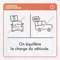 On équilibre la charge du véhicule